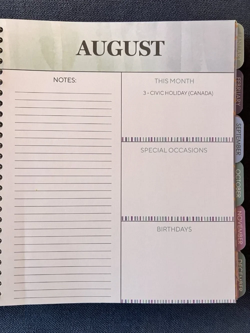 17 Month Daily Month Planner Scripture Phil 4:4 Blue Weekly Planning 2026-27 NEW